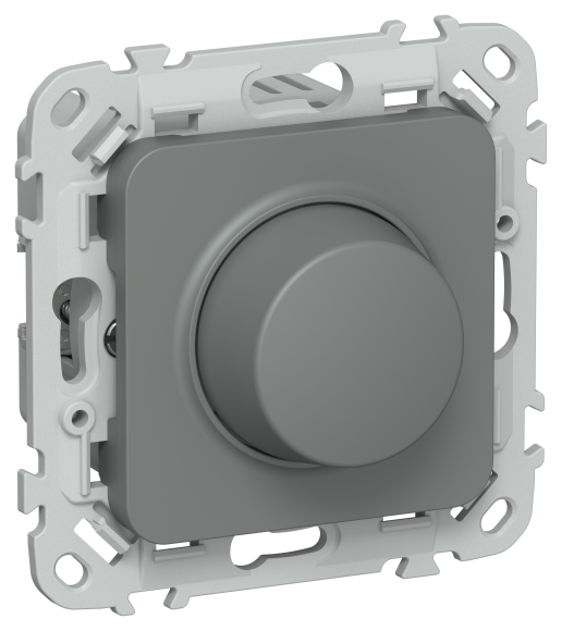 IEK FLITE Светорегулятор проходной TRIAC 550Вт СС26-5-12-ФлМА мокрый асфальт IEK, FI-D23-0550-P-K80