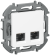 IEK IEKINSPIRIA Розетка компьютерная двойная RJ45 категория 6 UTP 6738401 белый IEK