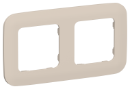 FLITE Рамка 2-местная РУ-2-А-ФлЛ льняной IEK, FI-M22-31-20-K88