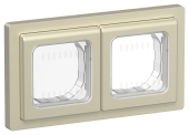 FLITE Рамка 2-местная IP55 Рпро-2-55-ФлШ шампань IEK, FI-M20-32-55-K37