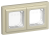 IEK FLITE Рамка 2-местная IP55 Рпро-2-55-ФлШ шампань IEK, FI-M20-32-55-K37