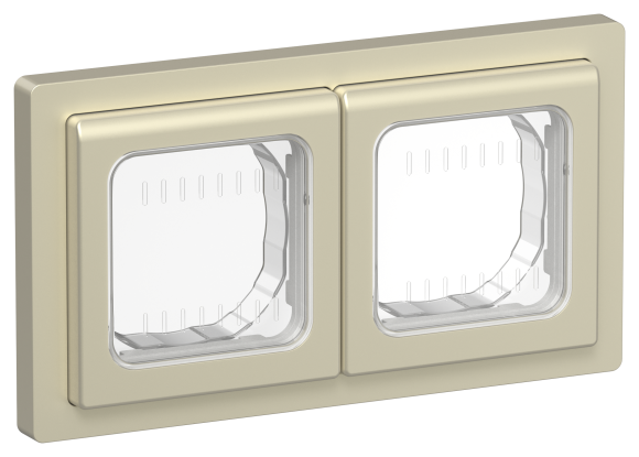 IEK FLITE Рамка 2-местная IP55 Рпро-2-55-ФлШ шампань IEK, FI-M20-32-55-K37