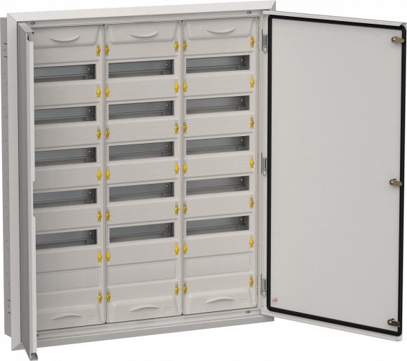 IEK TITAN 5 Корпус металлический ЩРв-216 (3х72) 1005х885х130мм IP31 серый (две двери) IEK, TI5-50-V-3X072-31-7035