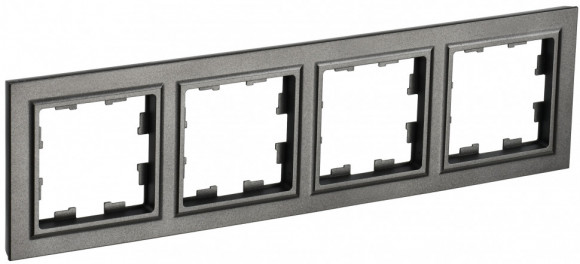 IEK BRITE Рамка 4-местная РУ-4-БрТБ темная бронза IEK, BR-M42-K45