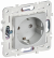 IEK SKANDY Розетка с заземлением без защитных шторок 16А SK-R05S серебряный , SK-R11-16-K23