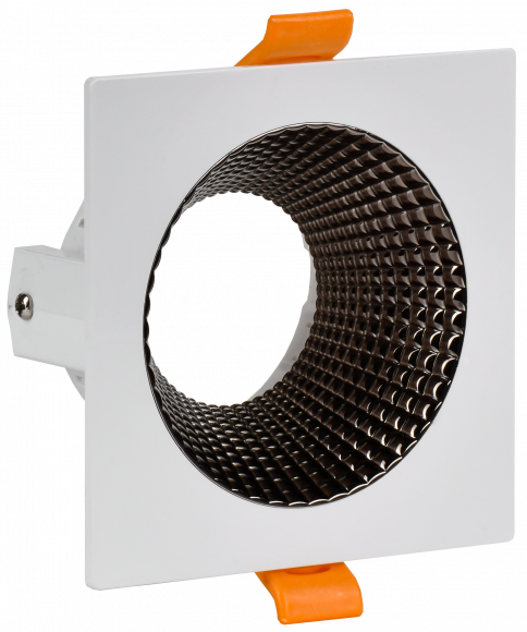 IEK LIGHTING Светильник 4110 встраиваемый поворотный под лампу GU10 белый/шоколад пластик IEK, LT-UVB0-4110-GU10-1-K30
