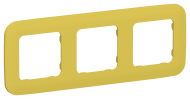 FLITE Рамка 3-местная РУ-3-А-ФлЖК желтый карри IEK, FI-M32-31-20-K44