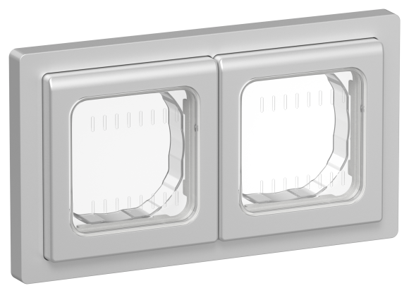 IEK FLITE Рамка 2-местная IP55 Рпро-2-55-ФлА алюминий IEK, FI-M20-32-55-K47