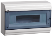 PRIME Корпус пластиковый ЩРН-П-12 модулей навесной белый IP41 IEK, MKP82-N-12-41-10