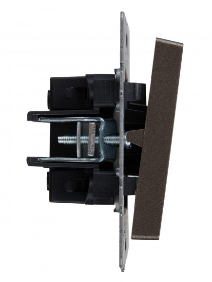 IEK BRITE Выключатель 1-клавишный перекрестный 10А ВС10-1-3-БрТБ темная бронза , BR-V13-0-10-K45