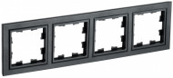 BRITE Рамка 4-местная РУ-4-БрЧ черный , BR-M42-K02