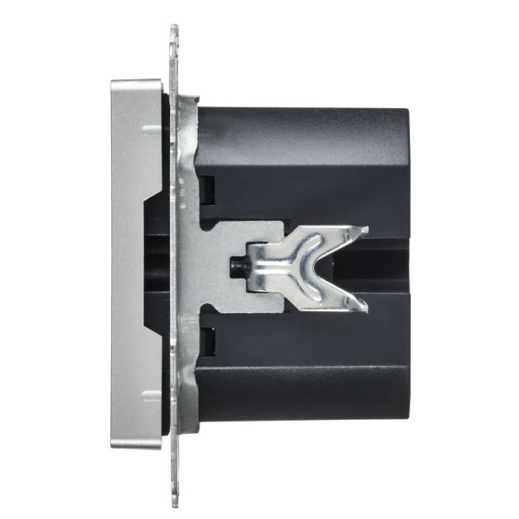 IEK BRITE Розетка USB A+C 45Вт высокоскоростная зарядка РЮ11-2-БрА алюминий IEK, BR-U22-045-K47 IEK BRITE Розетка USB A+C 45Вт высокоскоростная зарядка РЮ11-2-БрА алюминий IEK, BR-U22-045-K47