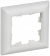IEK BRITE Рамка 1-местная РУ-1-БрАБ арктический белый/белый , BR-M12-12-K91