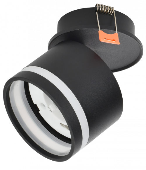 IEK LIGHTING Светильник 4033 встраиваемый поворотный под лампу GX53 черный IEK, LT-UVB0-4033-GX53-1-K02