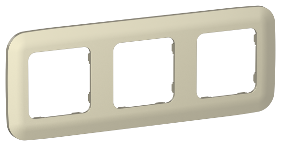 IEK FLITE Рамка 3-местная РУ-3-А-ФлШ шампань IEK, FI-M32-31-20-K37