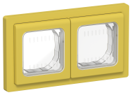 FLITE Рамка 2-местная IP55 Рпро-2-55-ФлЖК желтый карри IEK, FI-M20-32-55-K44