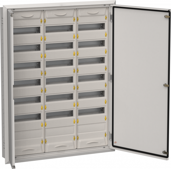 IEK TITAN 5 Корпус металлический ЩРв-252 (3х84) 1130х885х130мм IP31 серый (две двери) IEK, TI5-50-V-3X084-31-7035