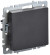 IEK BRITE Выключатель 1-клавишный перекрестный 10А ВС10-1-3-БрЧ черный , BR-V13-0-10-K02