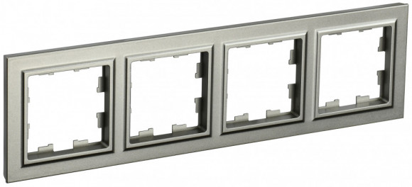 IEK BRITE Рамка 4-местная РУ-4-БрШ шампань IEK, BR-M42-K37