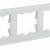 BRITE Рамка 3-местная РУ-3-2-Бр стекло белый матовый IEK, BR-M32-G-31-K01