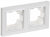 IEK BRITE Рамка 2-местная IP44 РУ-2-БрАБ-44 арктический белый , BR-M22-44-K91