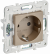 IEK SKANDY Розетка с заземлением без защитных шторок 16А SK-R05Sh шампань , SK-R11-16-K37