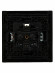 IEK FORTE&PIANO Розетка 1-местная с заземлением без защитных шторок винтовое крепление 16А FP116 черный , FP-R11-16-K02