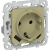 FLITE Розетка 1-местная с заземлением с защитными шторками 16А с USB A+C 20Вт безвинтовое крепление РСЮшс11-1-ФлО оливковый IEK, FI-R14-16-1-U22-020-K26