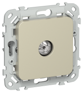 FLITE Розетка TV оконечная тип F РТВф-1-1-1-ФлШ шампань IEK, FI-A10-O-K37