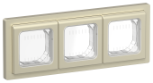 FLITE Рамка 3-местная IP55 Рпро-3-55-ФлШ шампань IEK, FI-M30-32-55-K37