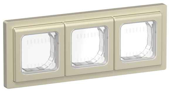 IEK FLITE Рамка 3-местная IP55 Рпро-3-55-ФлШ шампань IEK, FI-M30-32-55-K37