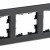 BRITE Рамка 3-местная РУ-3-2-Бр стекло черный матовый IEK, BR-M32-G-31-K02