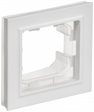 BRITE Рамка 1-местная IP44 РУ-1-БрАБ-44 арктический белый , BR-M12-44-K91