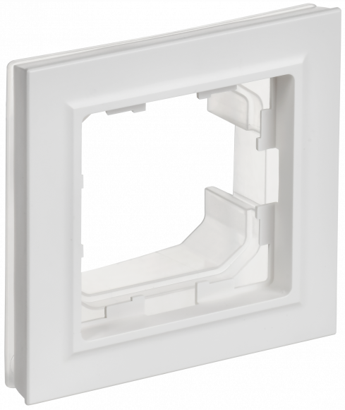IEK BRITE Рамка 1-местная IP44 РУ-1-БрАБ-44 арктический белый , BR-M12-44-K91