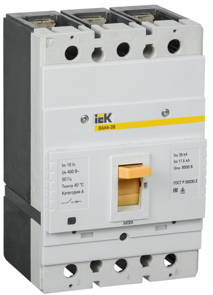 IEK Выключатель автоматический ВА44-39 3Р 630А 35кА IEK, SVT50-3-0630-35