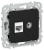 IEK FLITE Розетка 2-местная RJ45/TV категория 6 UTP РКТВ6-2-0-ФлЧ черный IEK, FI-AK22-2-K02