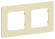 IEK FLITE Рамка 2-местная РУ-2-К-ФлН навахо IEK, FI-M22-32-20-K87, Classic