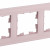 BRITE Рамка 3-местная РУ-3-2-Бр стекло розовый матовый IEK, BR-M32-G-31-K14