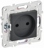 SKANDY Розетка без заземления с защитными шторками 10А SK-R01T титан , SK-R13-10-K48