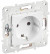 IEK SKANDY Розетка с заземлением без защитных шторок 16А SK-R05W арктический белый , SK-R11-16-K01