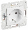 IEK SKANDY Розетка с заземлением без защитных шторок 16А SK-R05W арктический белый , SK-R11-16-K01