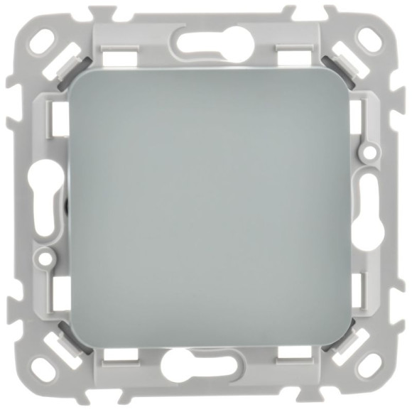 IEK FLITE Выключатель 1-клавишный 10А ВС11-1-0-ФлС серый IEK, FI-V10-0-10-1-K03