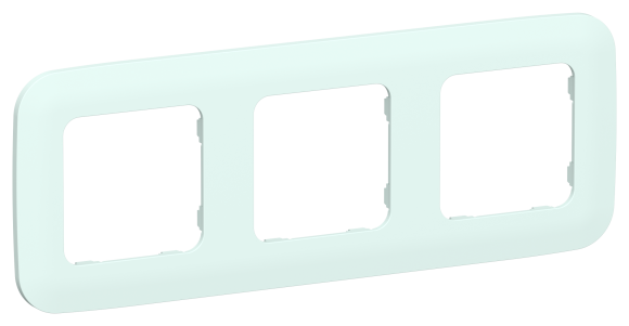 IEK FLITE Рамка 3-местная РУ-3-А-ФлХЛ холодный лед IEK, FI-M32-31-20-K94