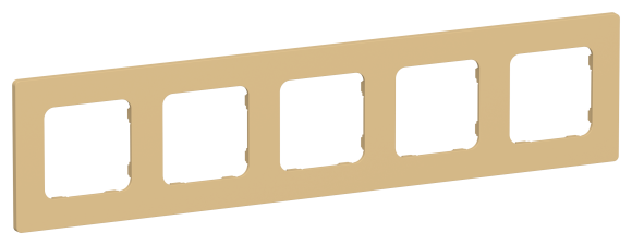 IEK FLITE Рамка 5-местная РУ-5-К-ФлШм шамуа IEK, FI-M52-32-20-K89
