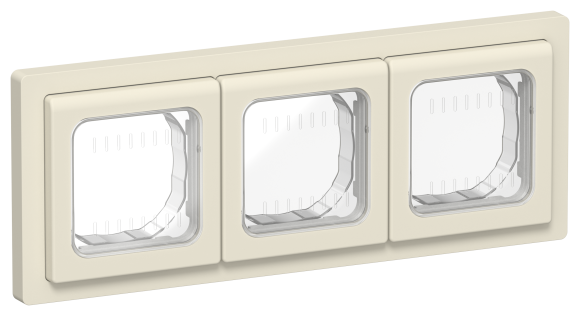 IEK FLITE Рамка 3-местная IP55 Рпро-3-55-ФлСл сливочный IEK, FI-M30-32-55-K86