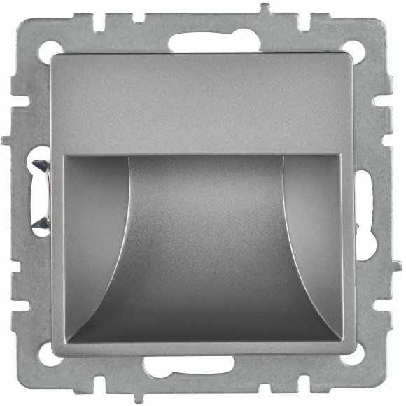 IEK BRITE Подсветка светодиодная встраиваемая ПЛ20-БрС сталь , BR-FL20-K46