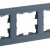 BRITE Рамка 3-местная РУ-3-2-Бр стекло маренго матовый IEK, BR-M32-G-31-K35