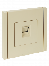 FORTE&PIANO Розетка компьютерная RJ45 кат.6 FP431 ваниль , FP-K10-2-K10