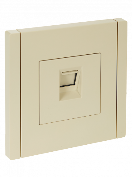 IEK FORTE&PIANO Розетка компьютерная RJ45 кат.6 FP431 ваниль IEK, FP-K10-2-K10