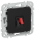 IEK FLITE Розетка аудио РА-1-ФлЧ черный IEK, FI-S10-K02